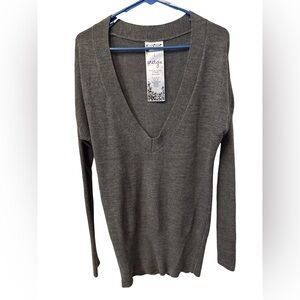 Energie Charcoal V-Neck Sweater